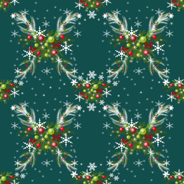 无缝的圣诞图案图片下载