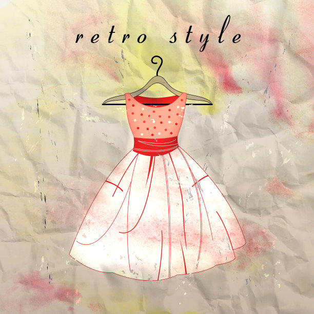 复古的连衣裙图片下载