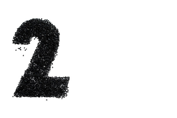 黑色数字2在白色背景上孤立图片下载