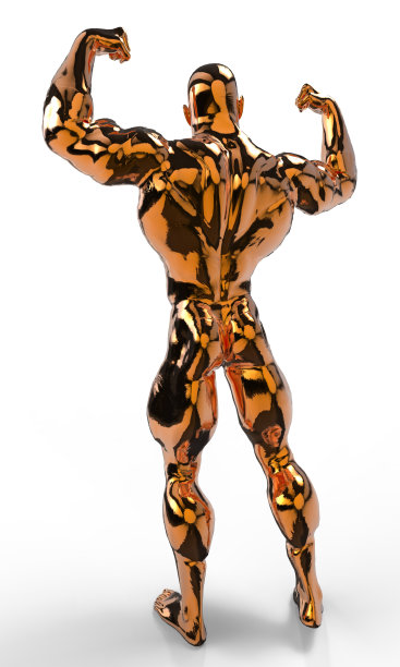 金色的健美运动员图片下载