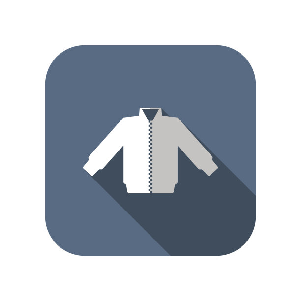 休闲夹克矢量图标图片下载