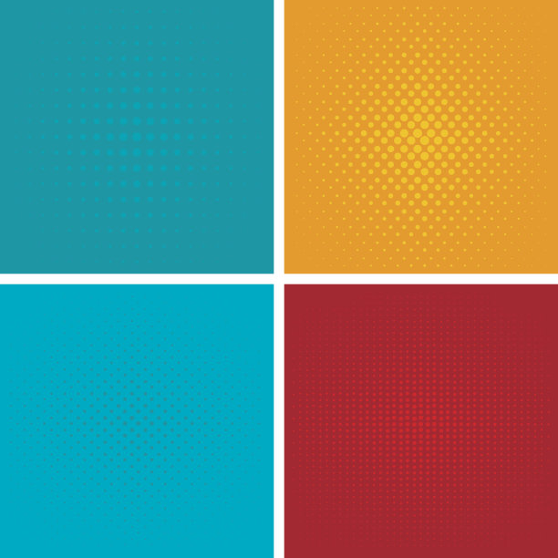 波普艺术背景向量集。素材图片