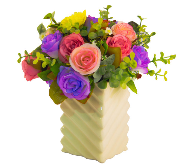 花瓶上的手工花图片下载