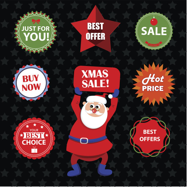 冬季大减价贴纸图片下载