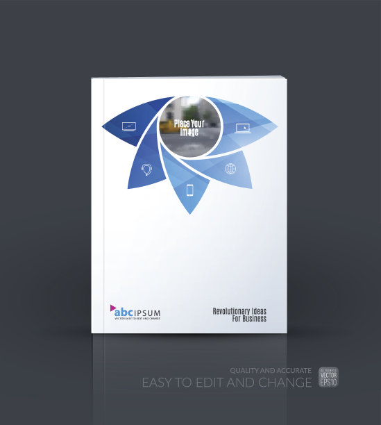 业务向量集。宣传册模板布局，封面设计图片下载