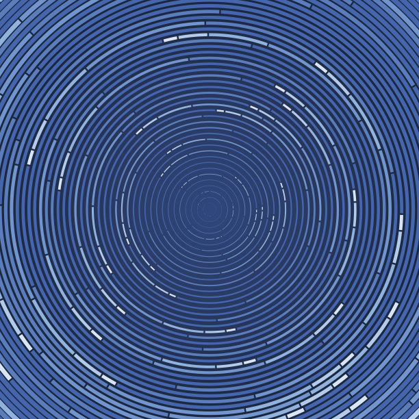 蓝色抽象背景以极简风格制成，色彩丰富素材图片