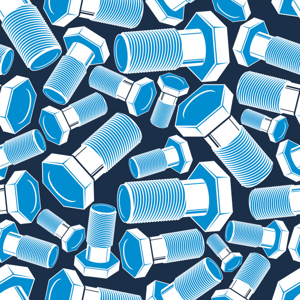 螺栓3d无缝矢量模式。创作的背景图片下载