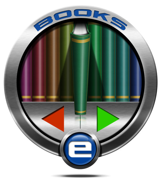 电子书-金属图标图片下载