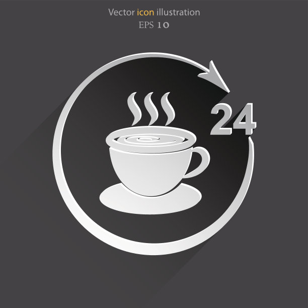 矢量24小时交付网络图标。图片下载