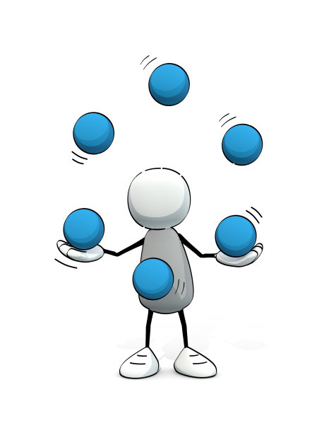 小不点用蓝球玩杂耍图片下载