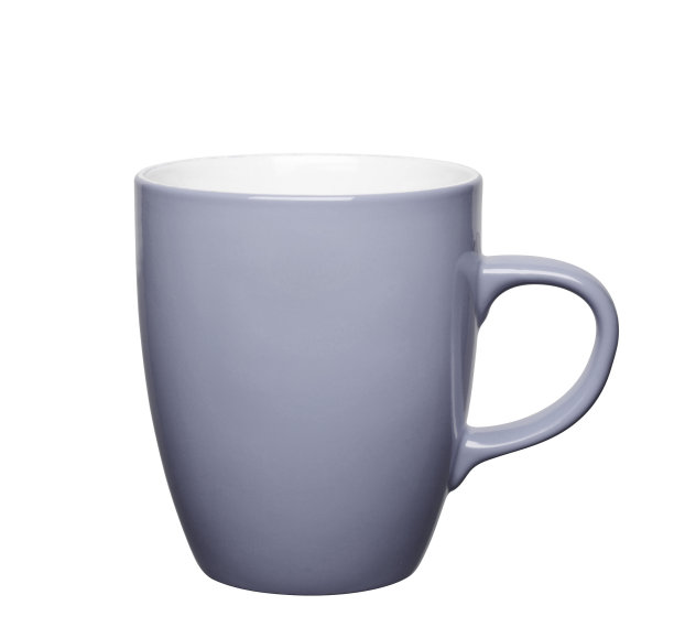 白色背景上的灰色杯子图片下载