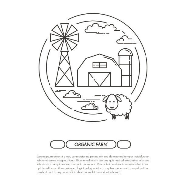 农家乐横幅为农产品广告平线艺术载体图片下载