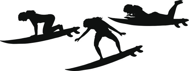 一个女人的矢量剪影。图片下载