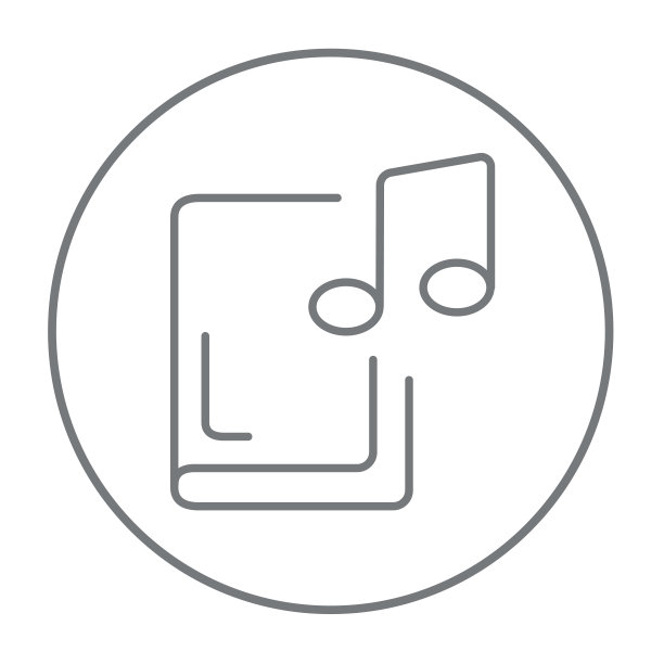 有声读物线性图标图片下载