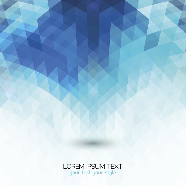 抽象蓝色透视背景图片下载