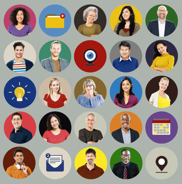 多元多民族科技媒体概念图片下载