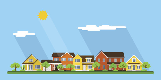 小镇的街道图片下载