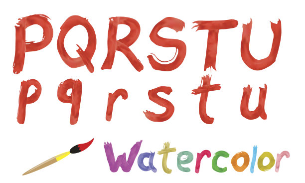 Watercolor字体图片下载