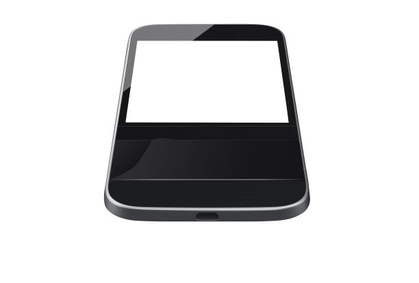 孤立的智能手机与键盘图片下载