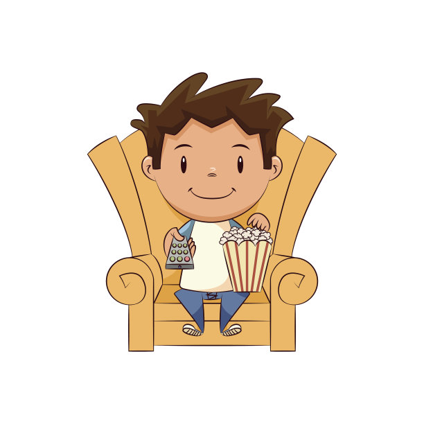 孩子看电视图片下载