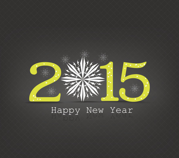 祝新年雪花飘飘图片下载