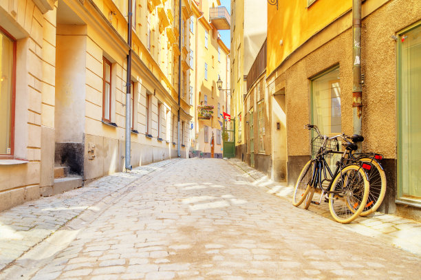 瑞典斯德哥尔摩的街道图片下载