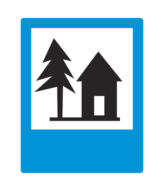 交通标志:青年旅舍。图片下载