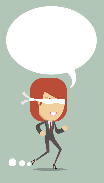 女商人盲目经营图片下载