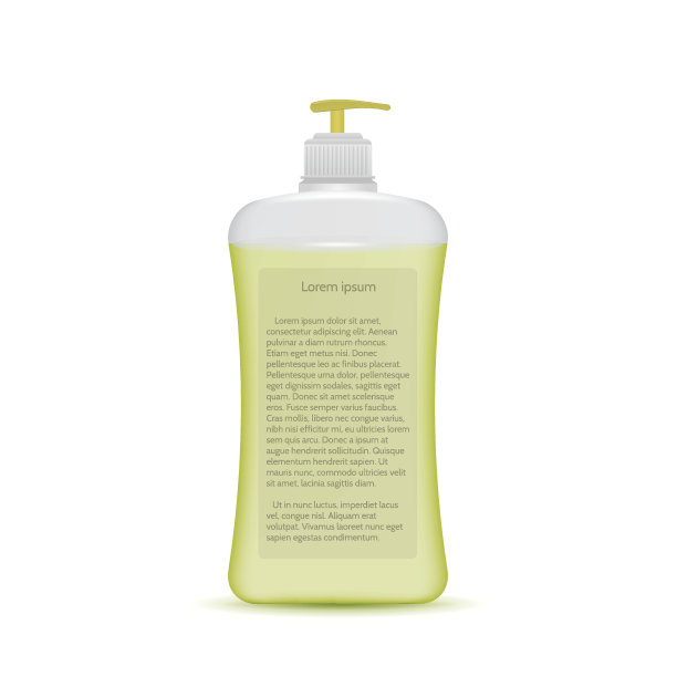 液体肥皂瓶的矢量插图图片下载