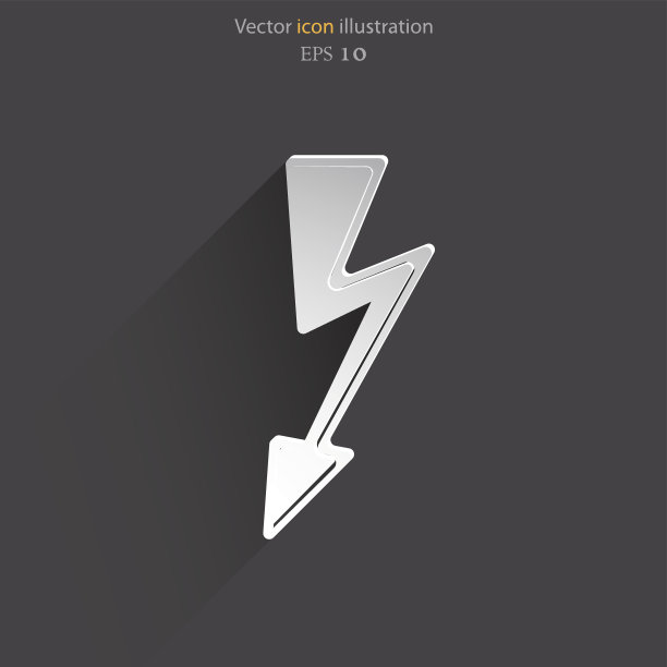 矢量闪电web图标图片下载