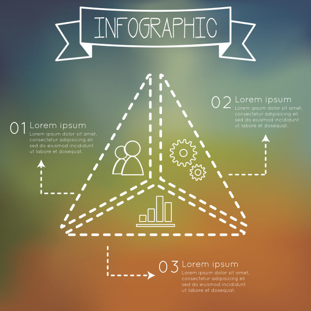 信息图表三角形状图片下载