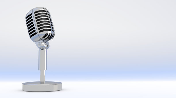 桌子麦克风与一个大bg的文本图片下载