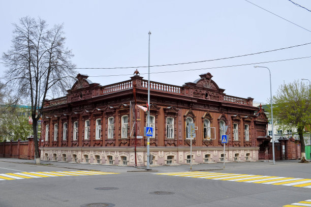 秋明的建筑和历史纪念碑，“Burkov的房子”图片下载