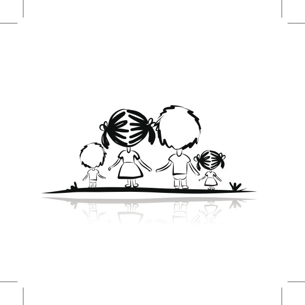 家庭素描为您的设计图片下载