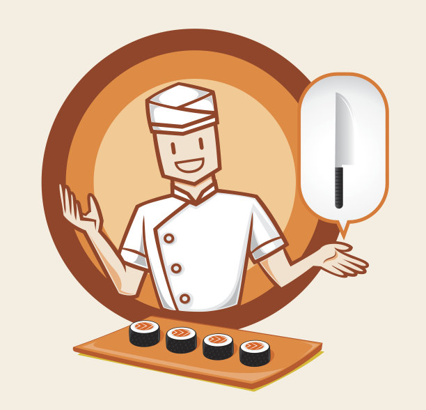 日本厨师的寿司特色图片下载