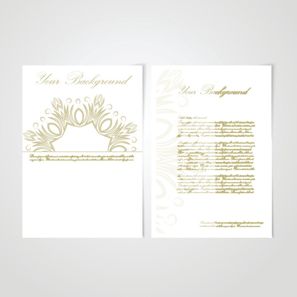 向量优雅的背景与蕾丝装饰。图片下载