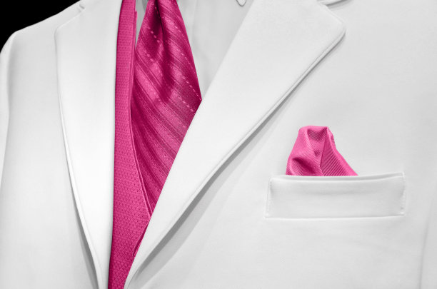 白色燕尾服配粉色领带图片下载