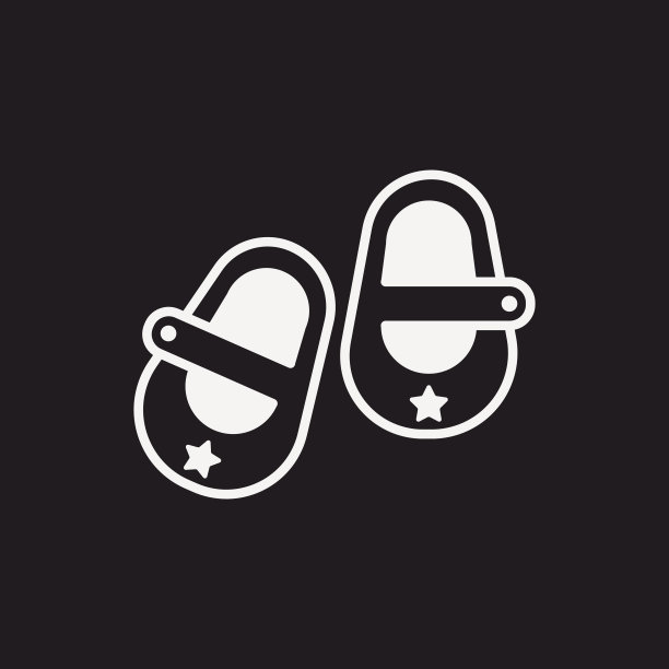 婴儿鞋图标图片下载