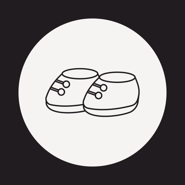 婴儿鞋系列图标图片下载