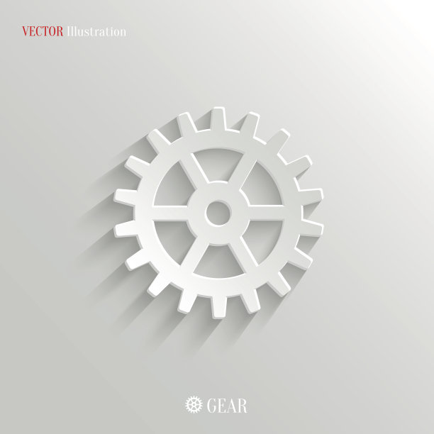 齿轮图标-矢量网络背景图片下载
