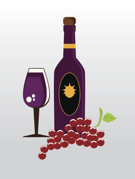 葡萄酒设计图片下载