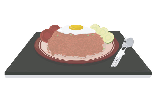 炒饭插图图片下载