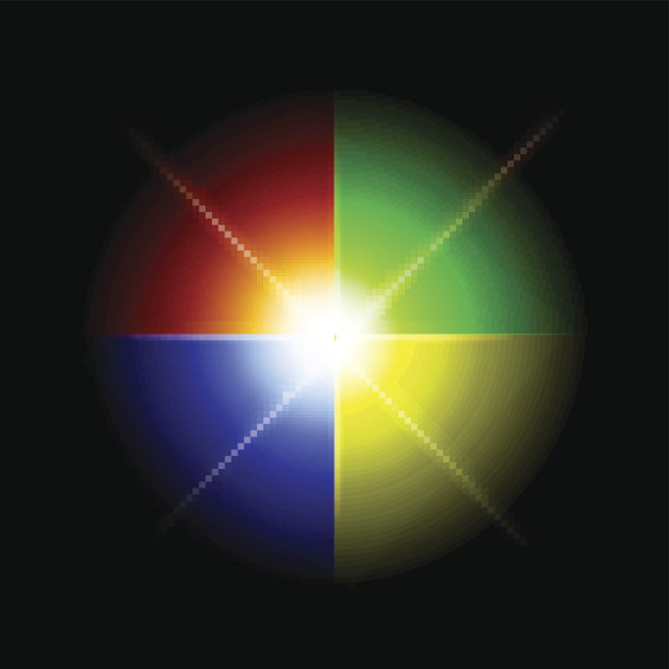 颜色的轮子。矢量图图片下载