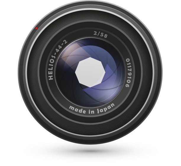 照片镜头孤立在白色图片下载