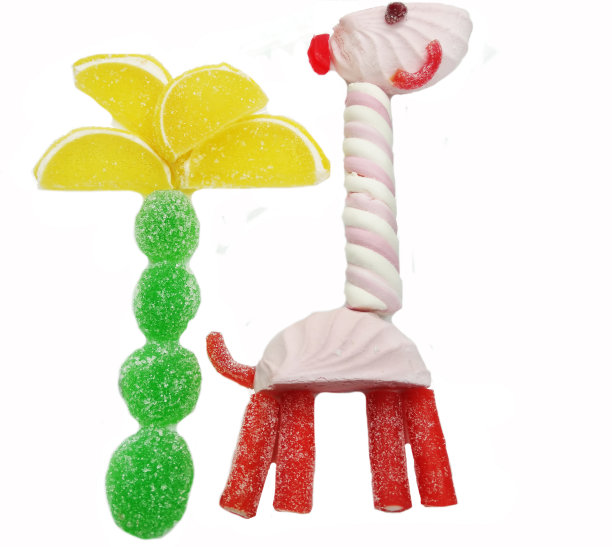 创意橘子果酱水果果冻甜食长颈鹿形式图片下载