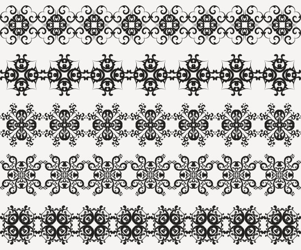 图案设计元素。装饰的边界图片下载