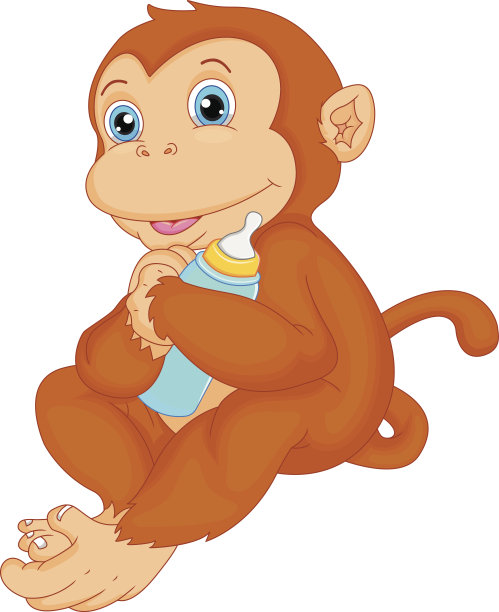 卡通可爱的猴子图片下载