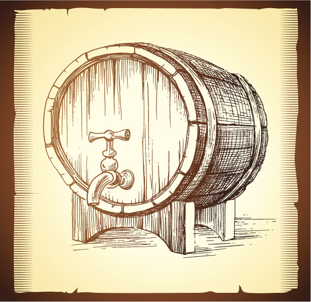 木制的桶向量图片下载