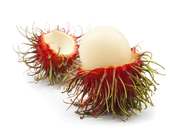 新鲜的红毛丹孤立图片下载