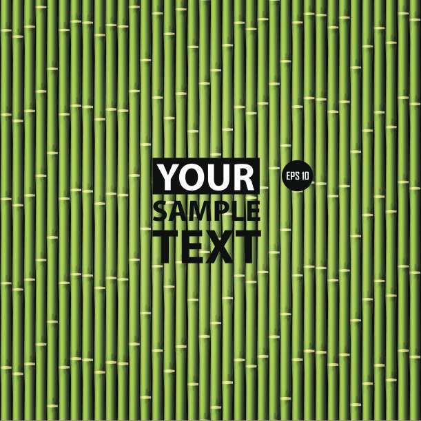 自然竹背景。矢量图图片下载